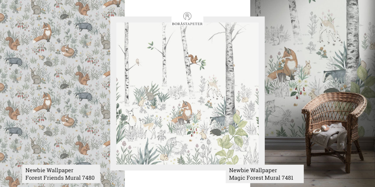 carta-da-parati-per-bambini-borastapeter-newbie-forestfriends