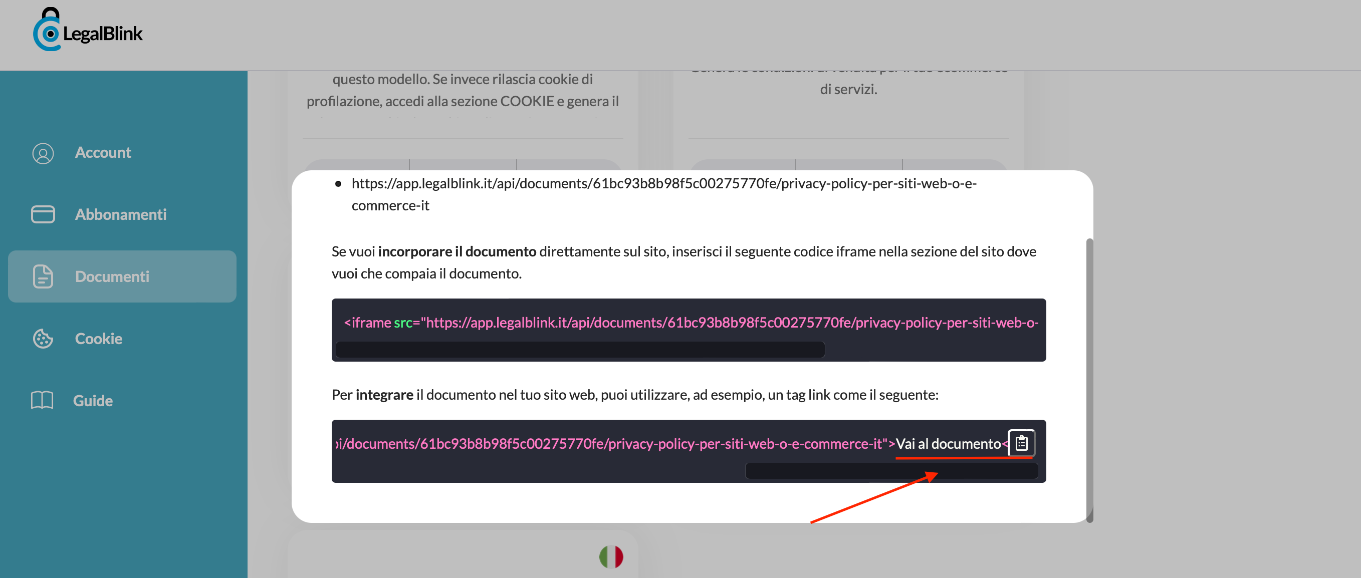 come integrare la privacy policy su shopify