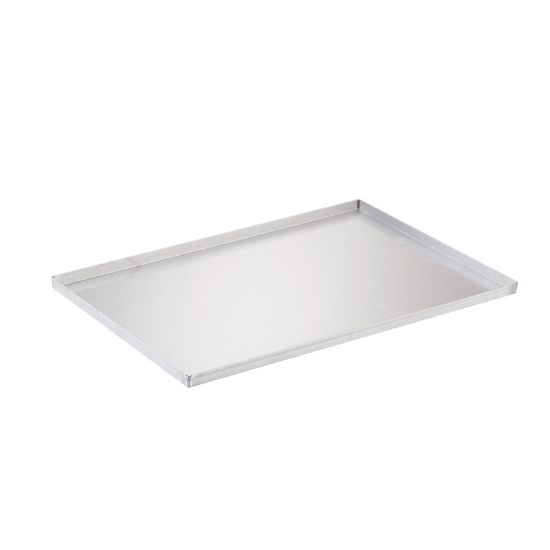 Aluminium tray for outlet baking