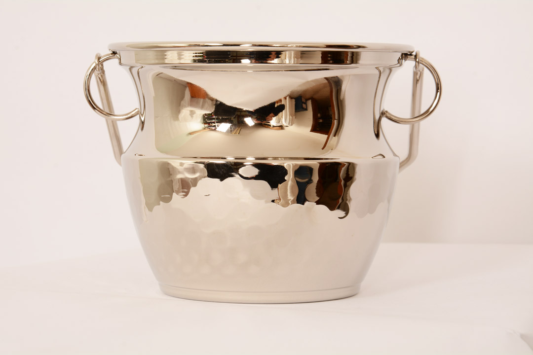 Secchiello in metallo martellato CAL703