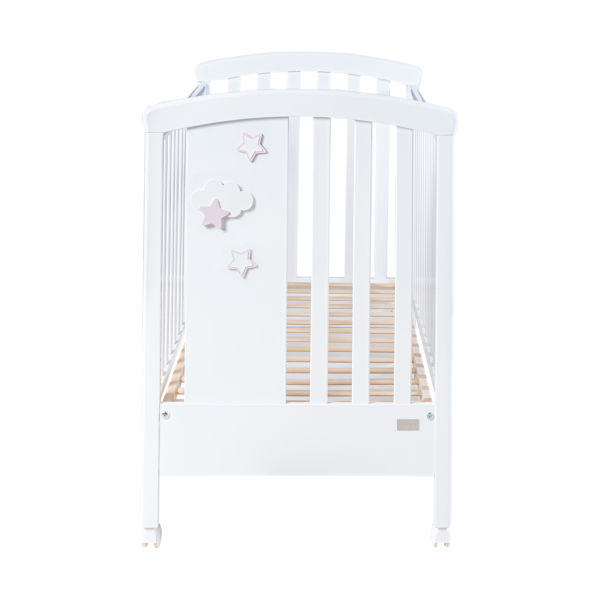 Lettino per bambini forma a casa in legno grigio chiaro 160 x 80 cm