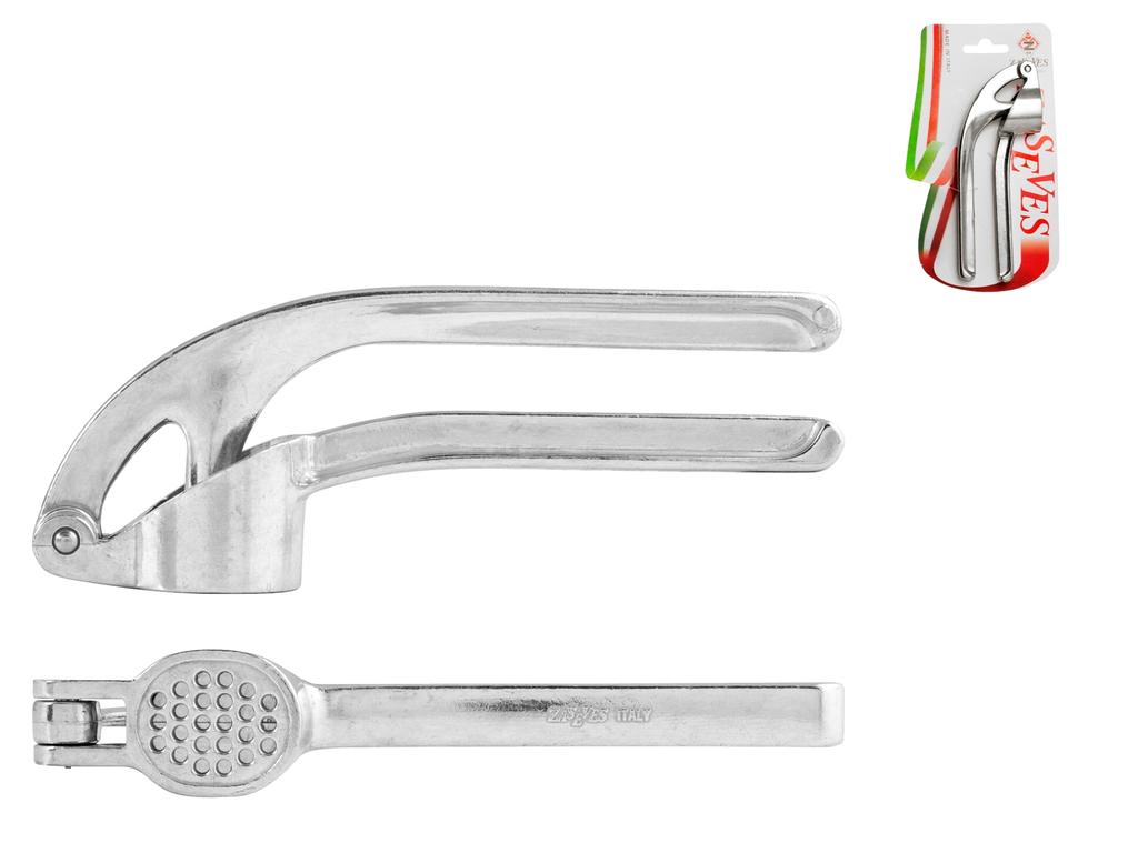 SPREMIAGLIO 12 USI SPREMI AGLIO IN ALLUMINIO NEUTRO 21x10x5 Cm UTENSIL – La Merceria Online