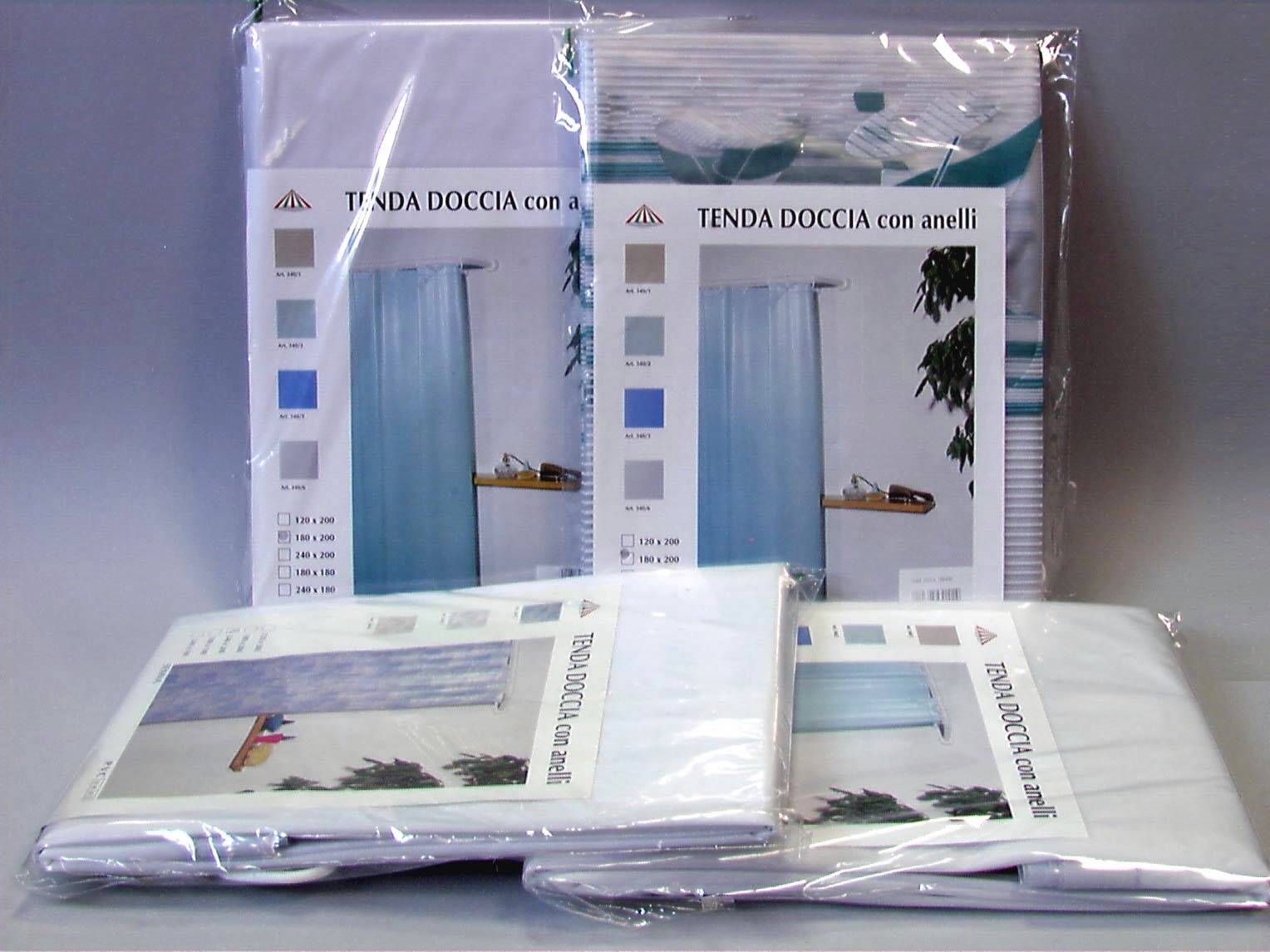 Tenda Doccia Pvc 240X200 Colore Assortito