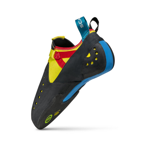  SCARPA Furia Air Rock Climbing Shoes for Sport Climbing and  Bouldering - Specialized Performance for Sensitivity and Breathability -  Baltic Blue/Yellow - 5-5.5