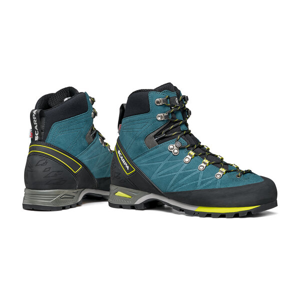 Scarpa marmolada pro hd - backpacking boots - lake blue-lime