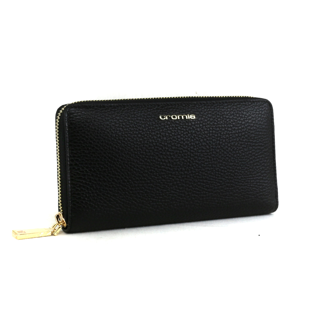 Portafogli pelle donna Nero BRASS Workshop op-8436