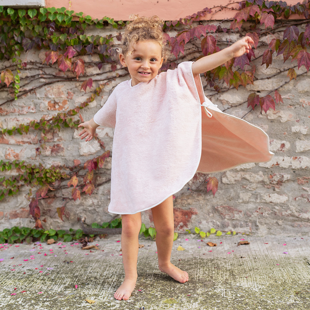 Poncho per bambini Camelia-Avorio rr