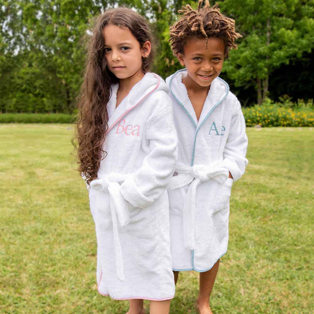 Accappatoio Baby Bianco/Azzurro rr