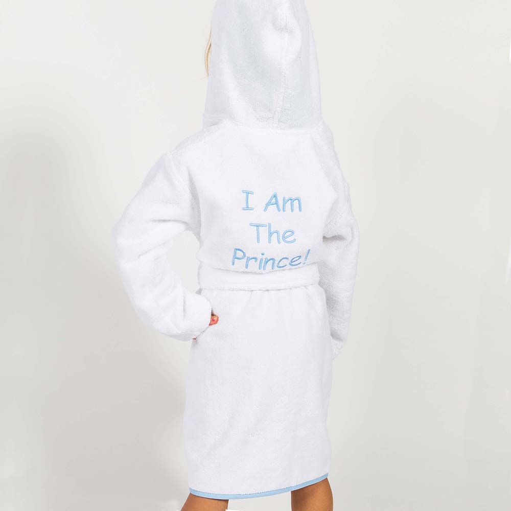 Accappatoio Baby Bianco/Azzurro 