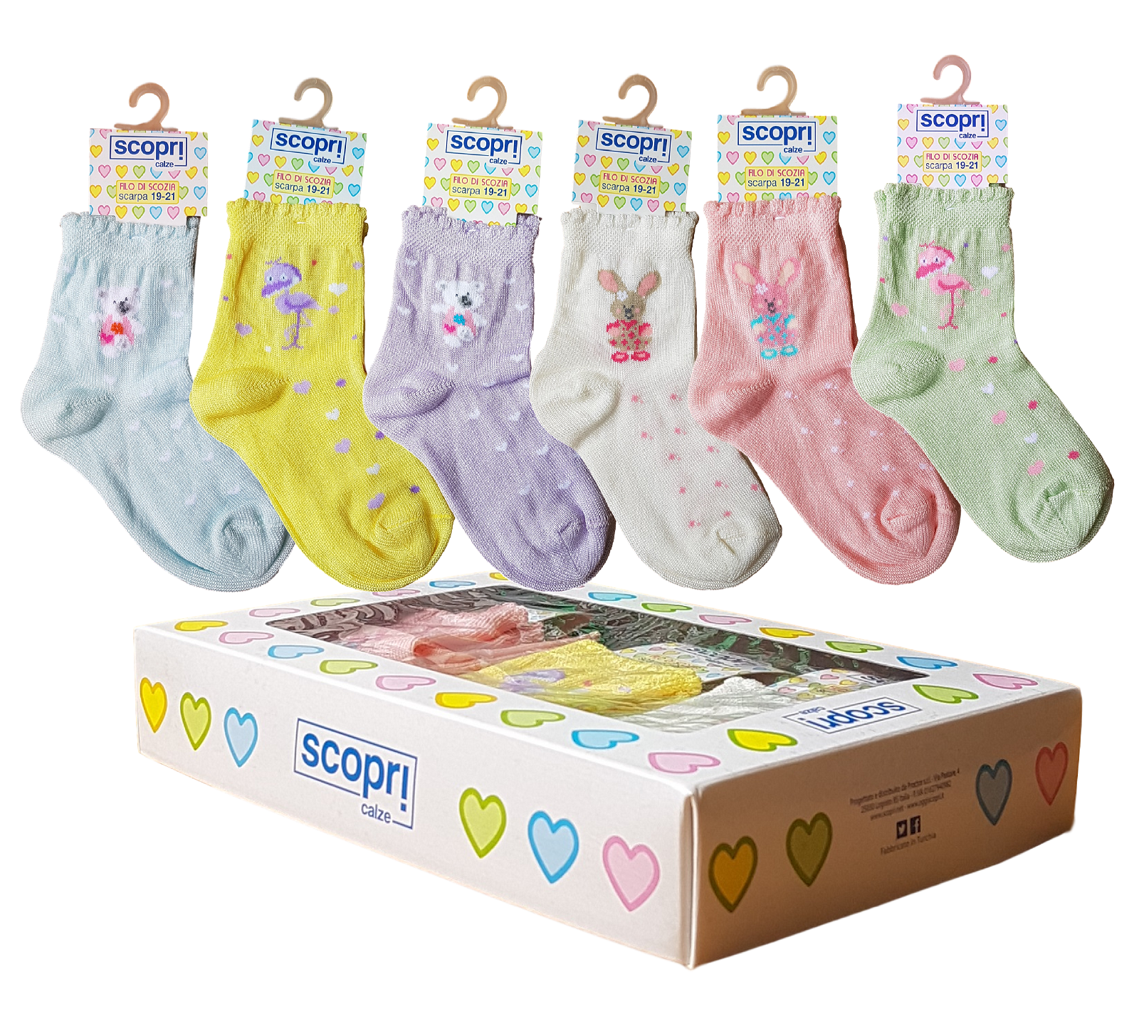 Intimo e Arredo Casa, Calzini corti 6 paia neonato baby misto cotone  SCOPR! CALZE BABY GIRL Assortiti 224011341919 Acquista ora