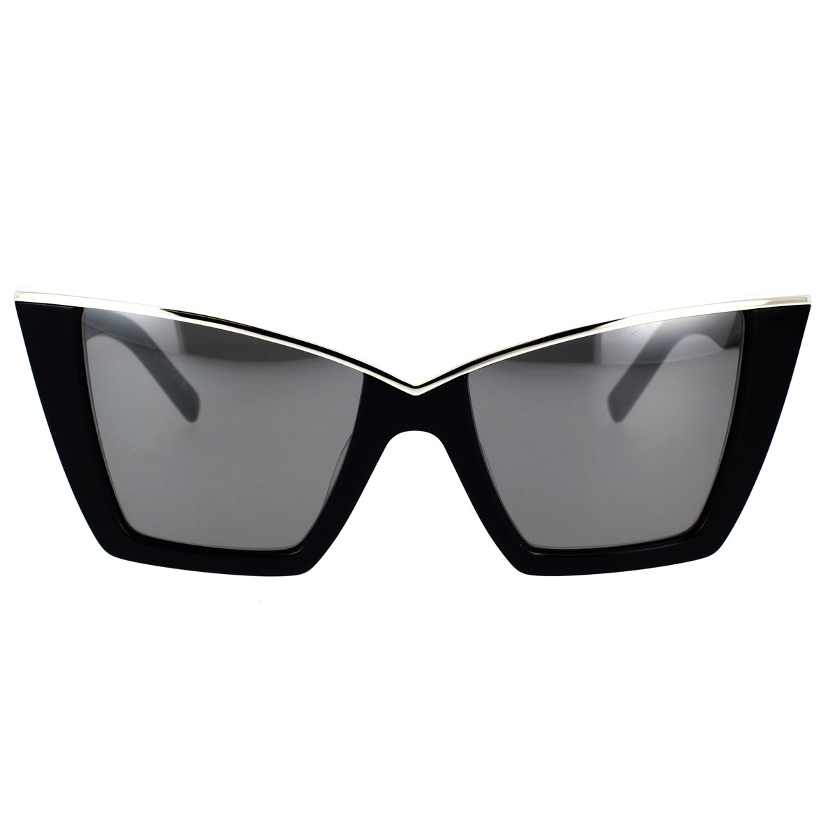 Saint Laurent New Wave Cat-Eye Black/Gold Sunglasses SL570001