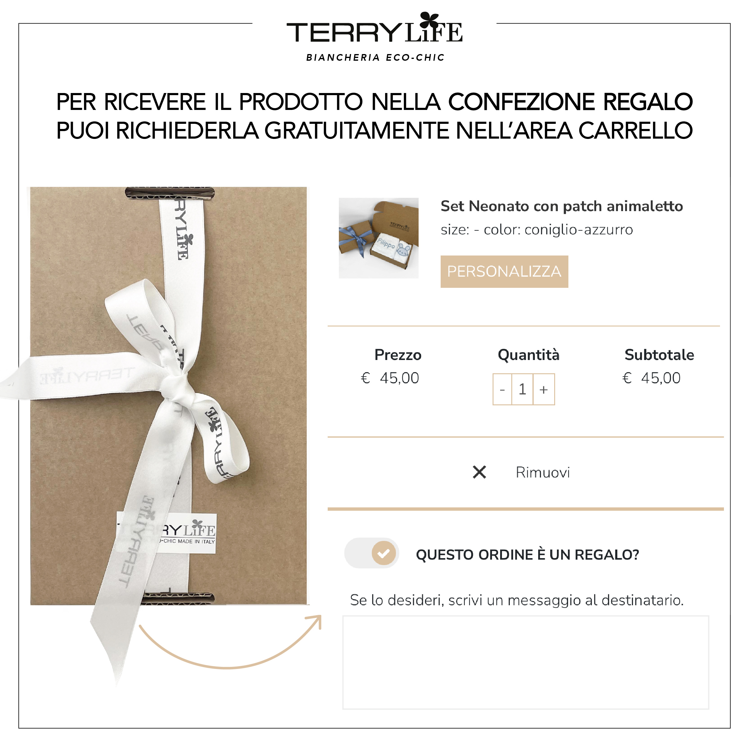 Set Maxi Lavette Personalizzabile - Oceano 