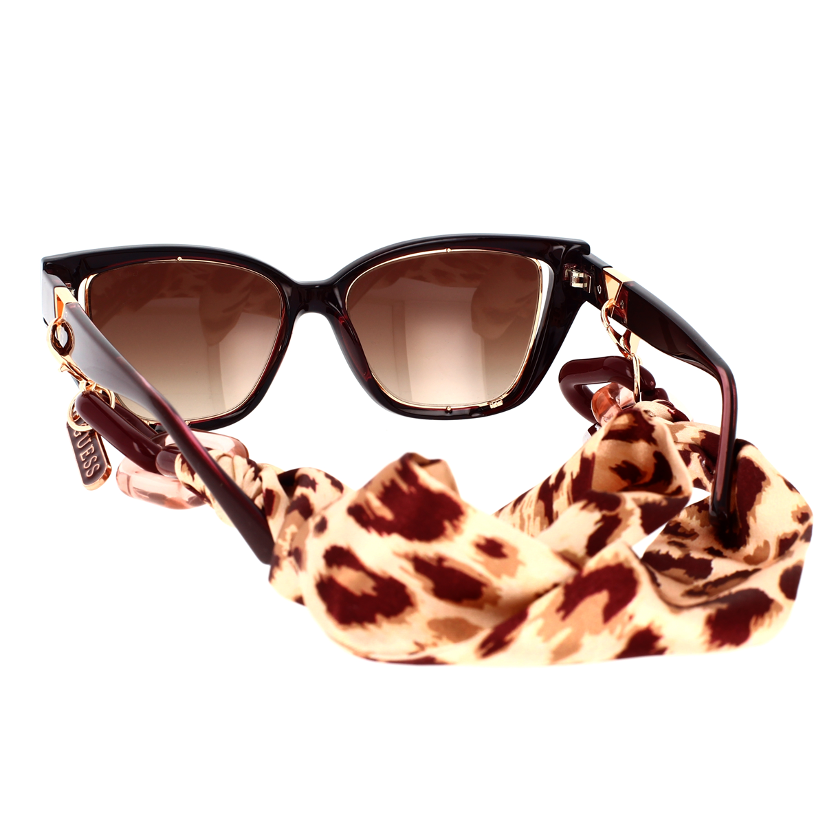 Guess GU 7513 Occhiali Da Sole, Marrone (Coloured Havana/Gradient Smoke), 55 Donna - Foto 8