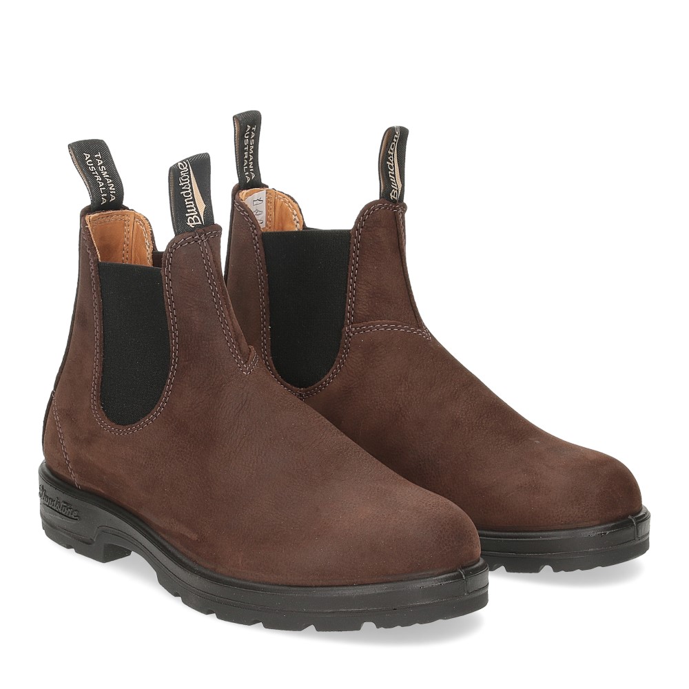 Blundstone 1606 brown nabuk pebble Al Siletto Al Siletto