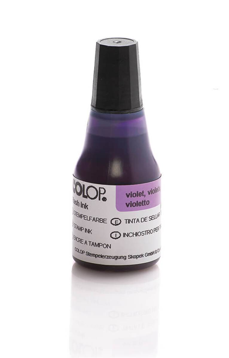 COLOP Inchiostro base olio - colore viola 25ml