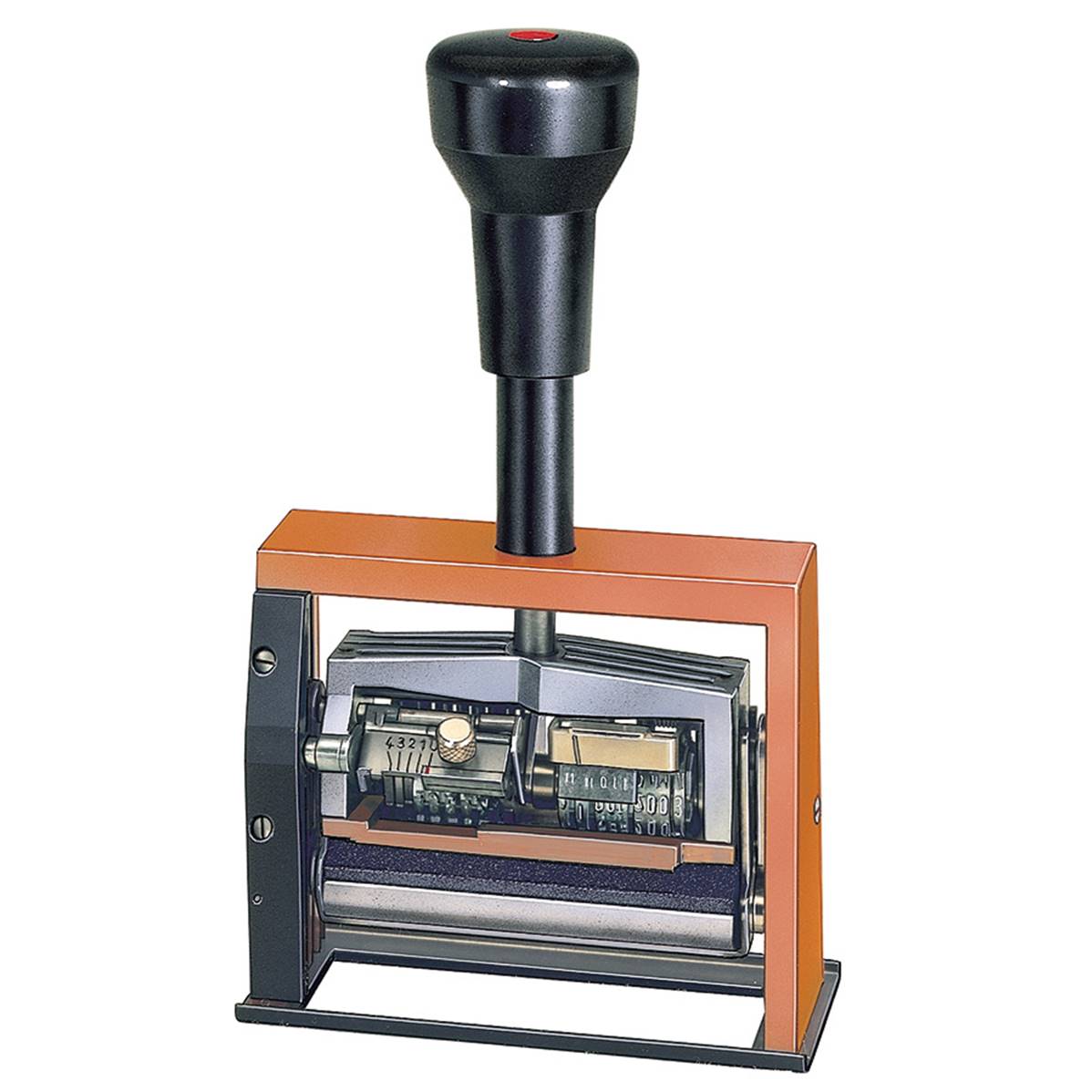 REINER NUM+DAT c/piastra 5cifre 4mm a sx ripetiz.0,1+2x carattere ba