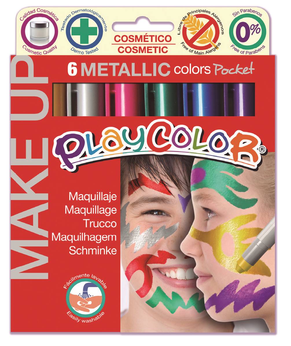 INSTANT Playcolor 6 pz.Make Up Met.Pocket
