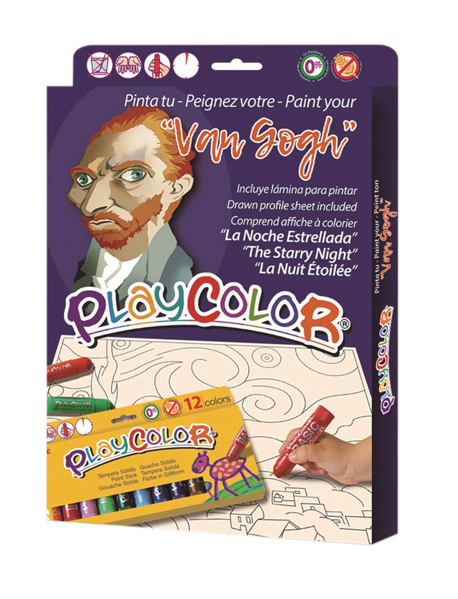 INSTANT Plalycolor Paint Your  Van Gogh