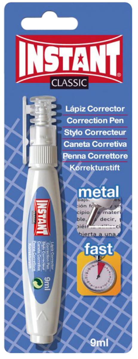 Blister correction pen 9ml. Punta metallo