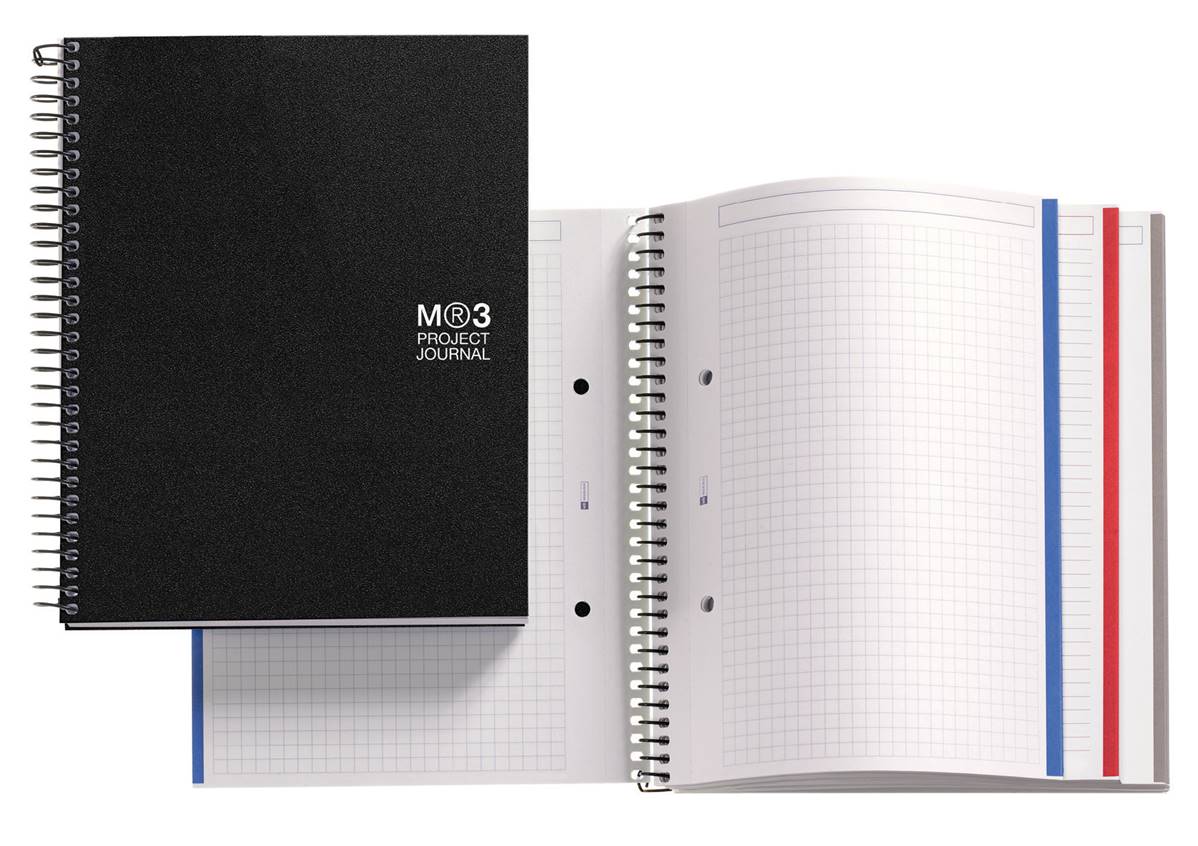 NB-3 FORMATO A4 90FG QUADR+RIGHE+NEUTRO 70G PP PROJECT JOURNAL MR