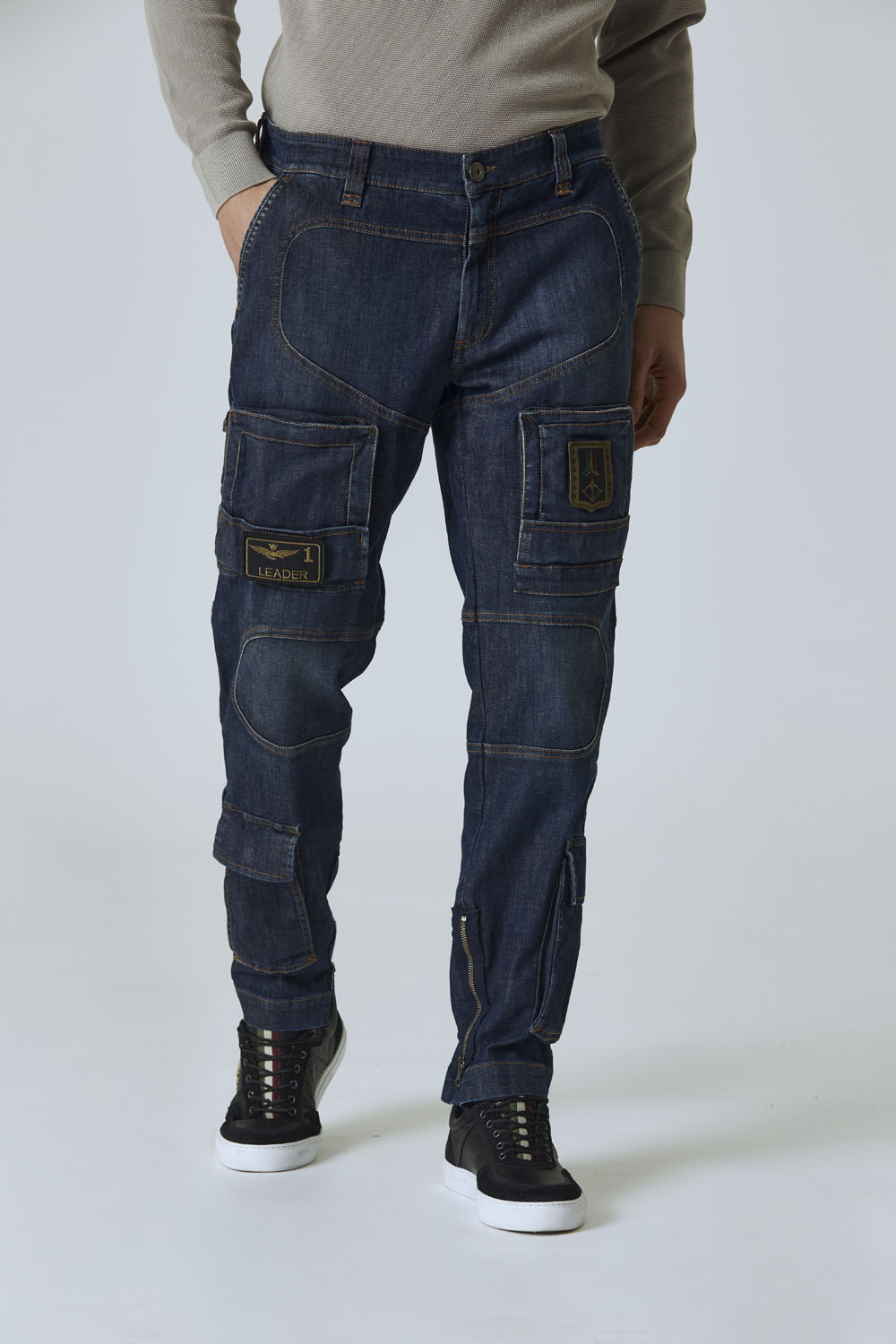 PantalÃ³n Anti-G vaquero elÃ¡stico LÃnea Hombre Aeronautica Militare Official Store