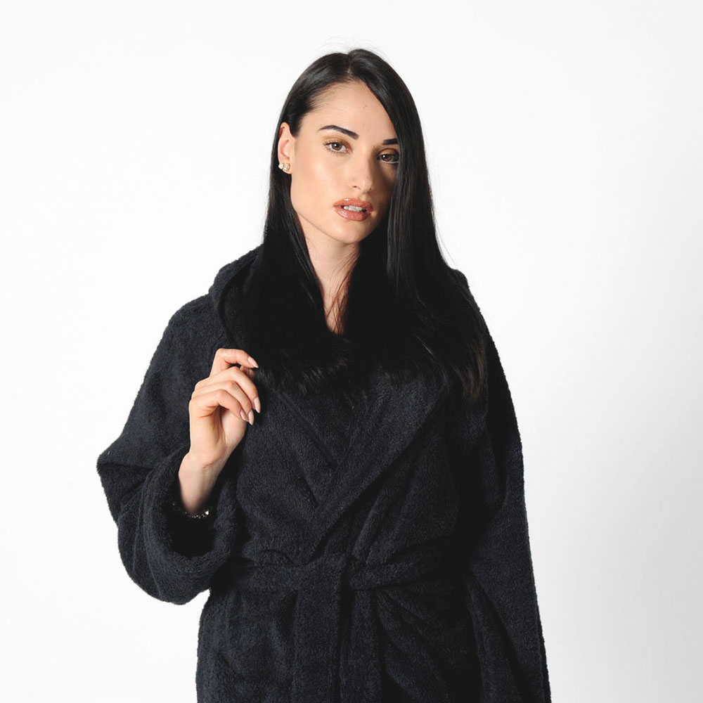 Accappatoio Easy  Uomo/Donna Nero rr