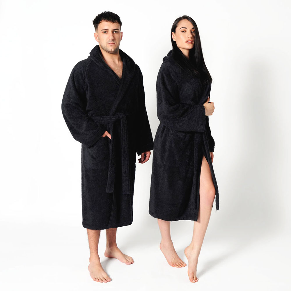 Accappatoio Easy  Uomo/Donna Nero 