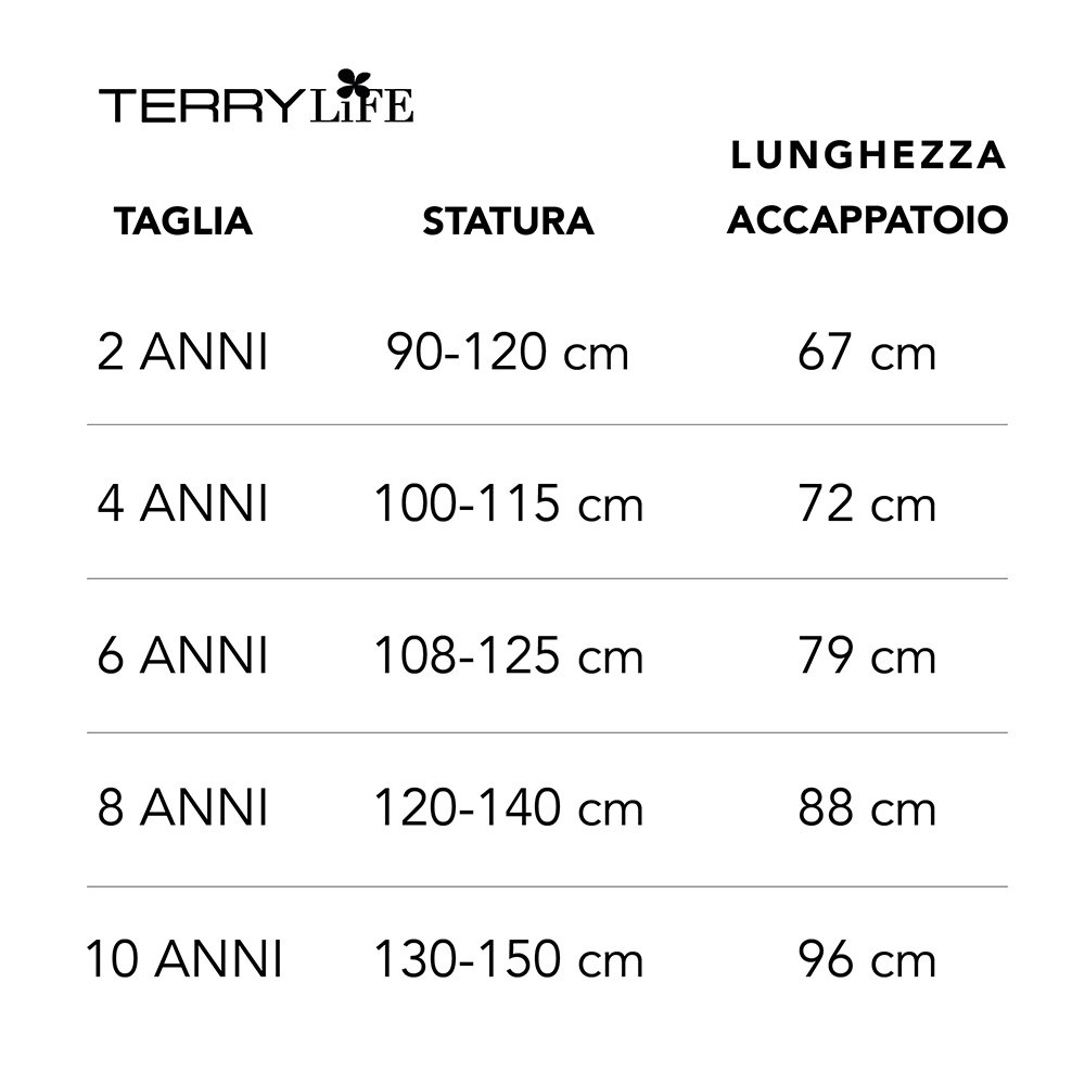 Accappatoio Bambino Bianco 