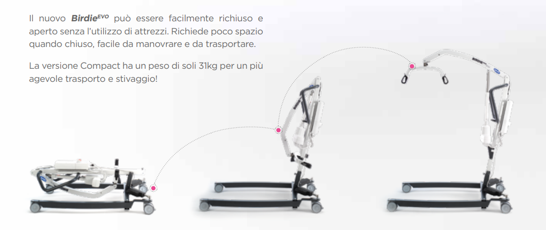 SOLLEVATORE ELETTRICO A PAVIMENTO BIRDIE EVO