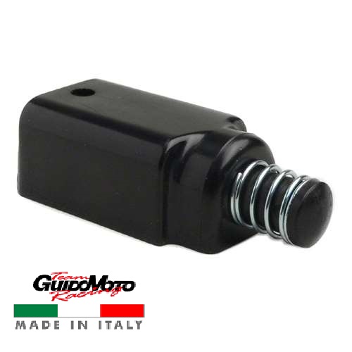 Staffa Portatarga E Stop Posteriore Nero Per Moto Chopper Bobber Café Racer - Fanalino LED 4' Con Luci Di Posizione E Freno