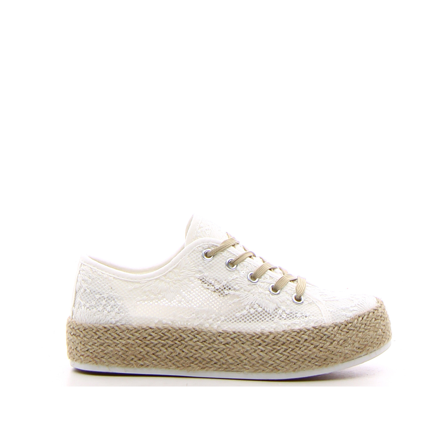 ENERGY Sneaker con platform bianco pizzo Postalmarket