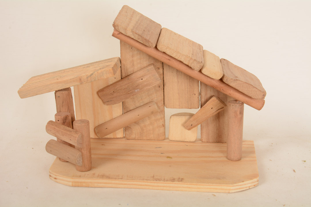 Capanna in legno cm 25x12x20 DOL63443