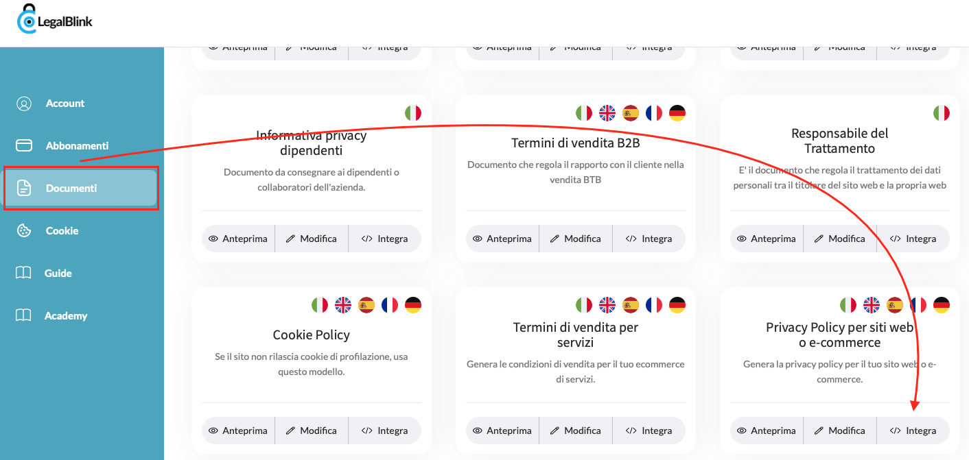 informativa privacy wix 