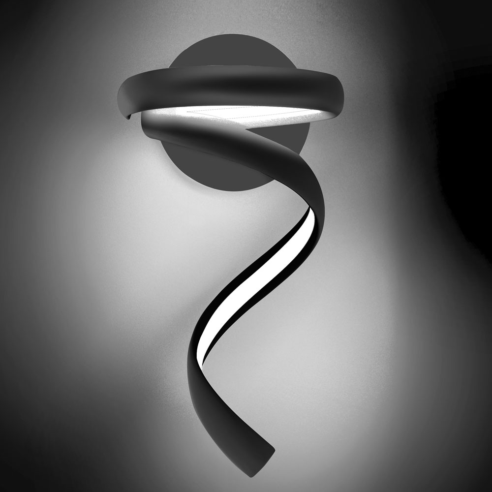 FLAME APPLIQUE Ø16 NERO 12W 3000K-4000K