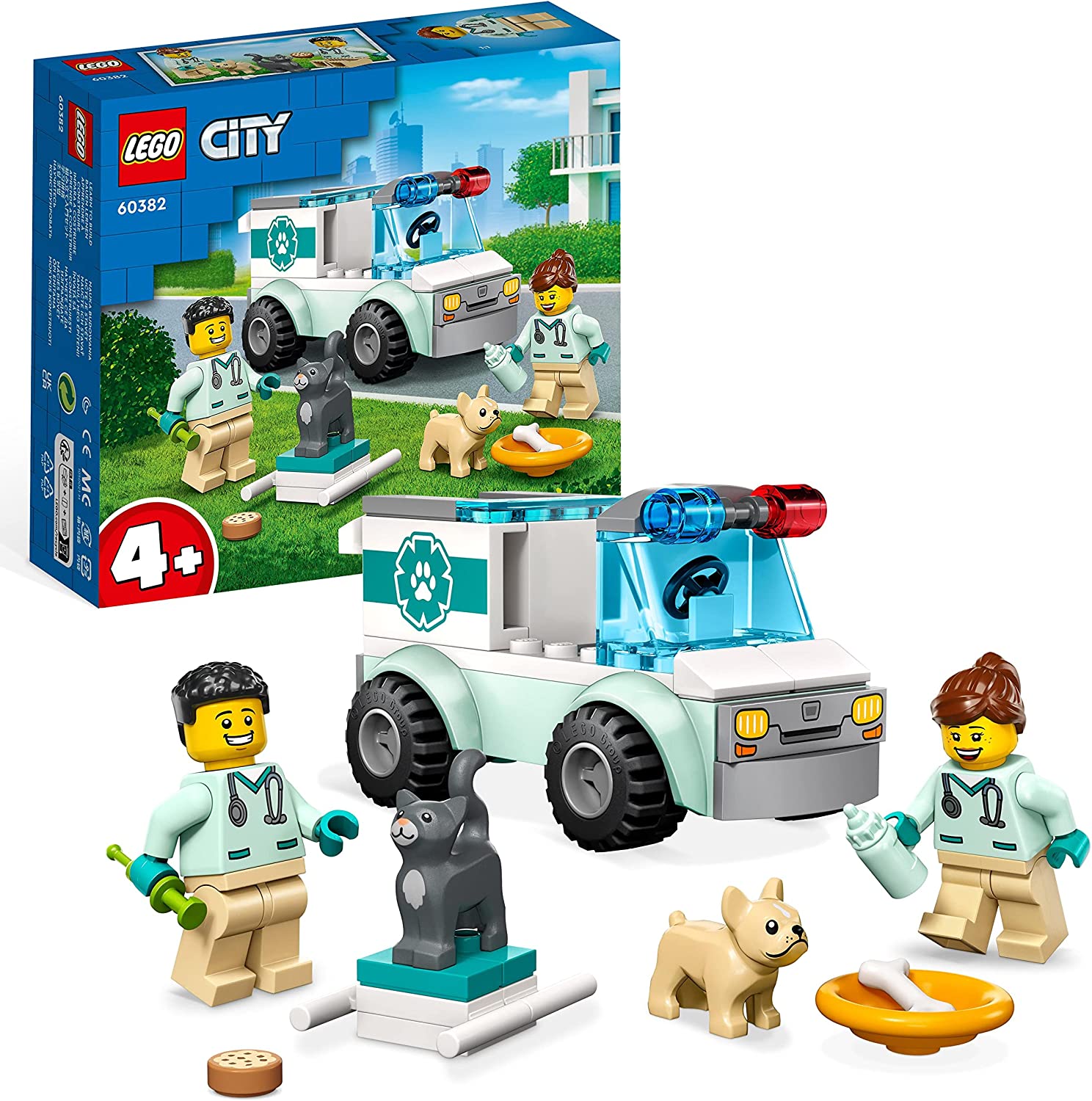 Lego City 60282 Unità di Comando Antincendio Pompieri 6 Anni+