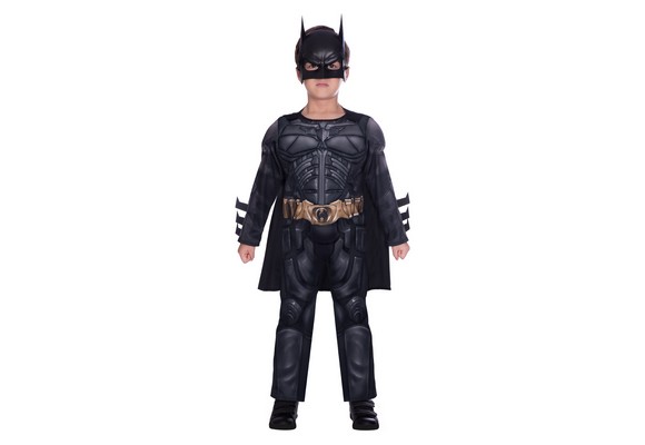 COSTUME CARNEVALE PIPISTRELLO BATMAN BIMBA 7/9 ANNI VESTITO PER