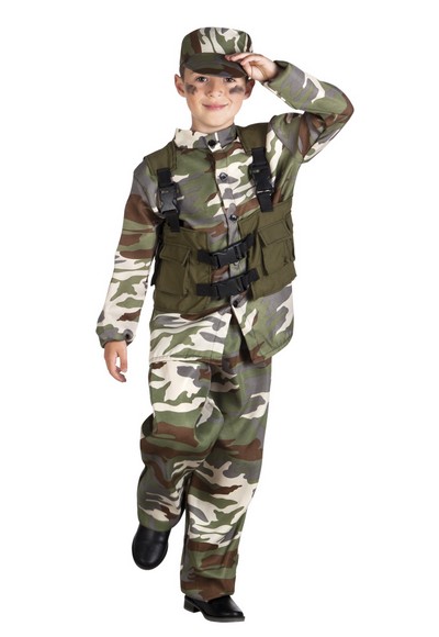 Costume bambino Soldato 7-9 anni 1 pz