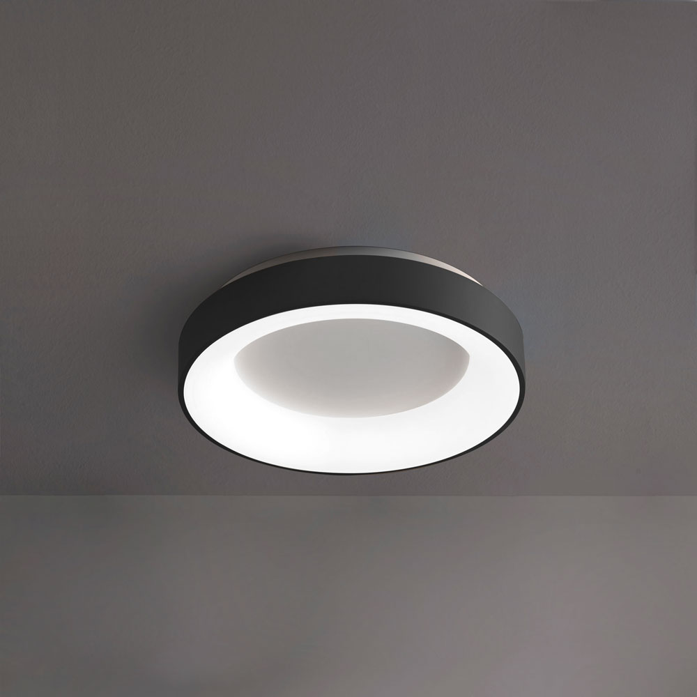 INNER-R PLAFONIERA Ø48 NERO 40W 3000K - 4000K DIMMERABILE