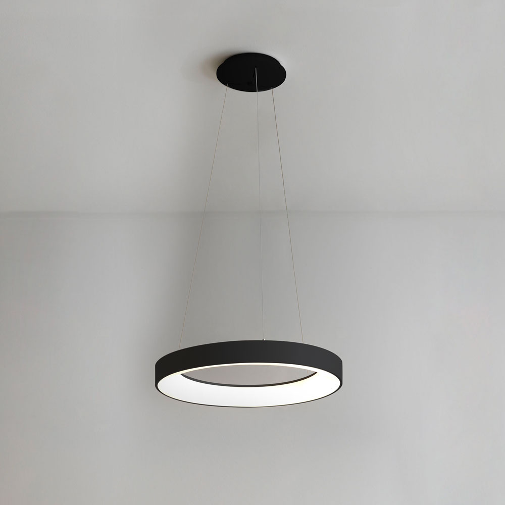 INNER-R SOSPENSIONE Ø60 NERO 50W 3000K - 4000K DIMMERABILE