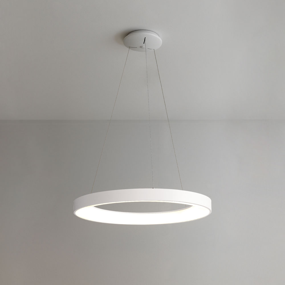 INNER-R SOSPENSIONE Ø80 BIANCO 80W 3000K-4000K DIMMERABILE