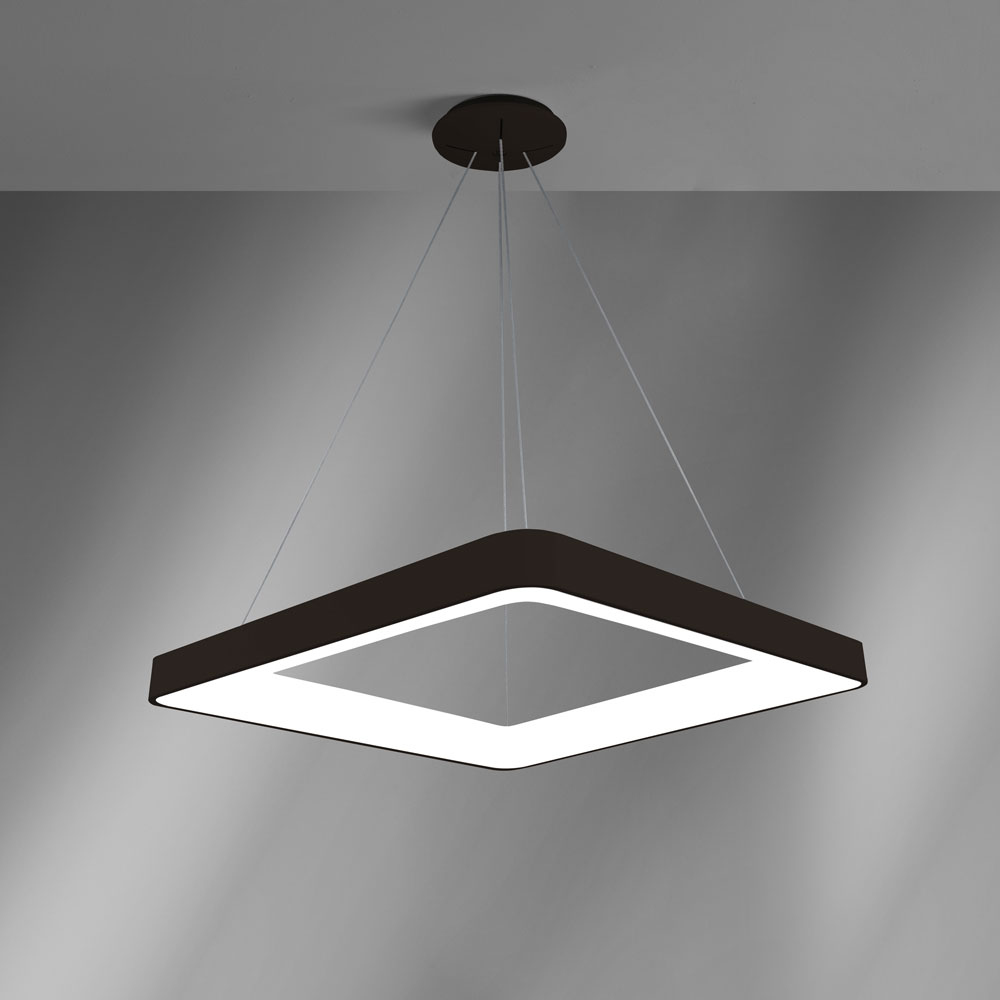 INNER-S SOSPENSIONE 80 NERO 80W 3000K - 4000K DIMMERABILE
