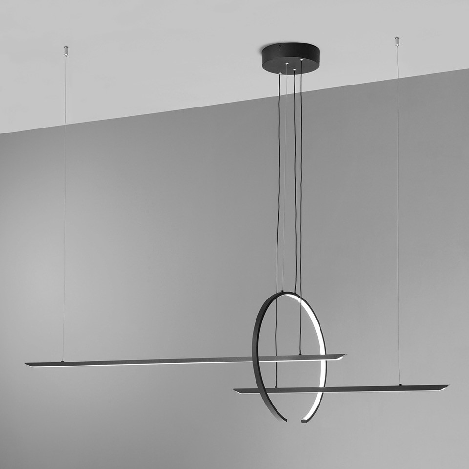 IN&OUT SOSPENSIONE NERO 50W 3000K-4000K