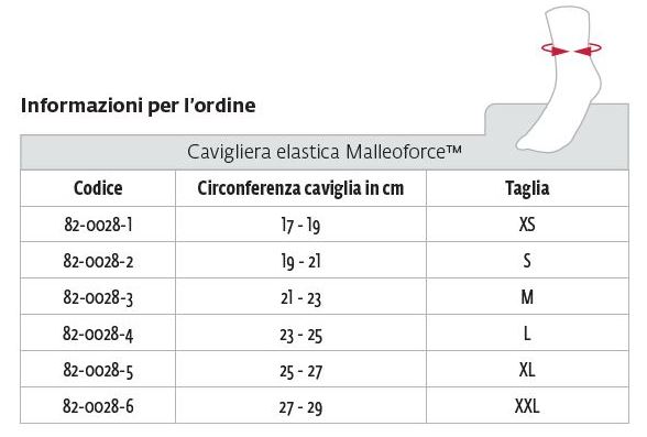 CAVIGLIERA ELASTICA MALLEOFORCE