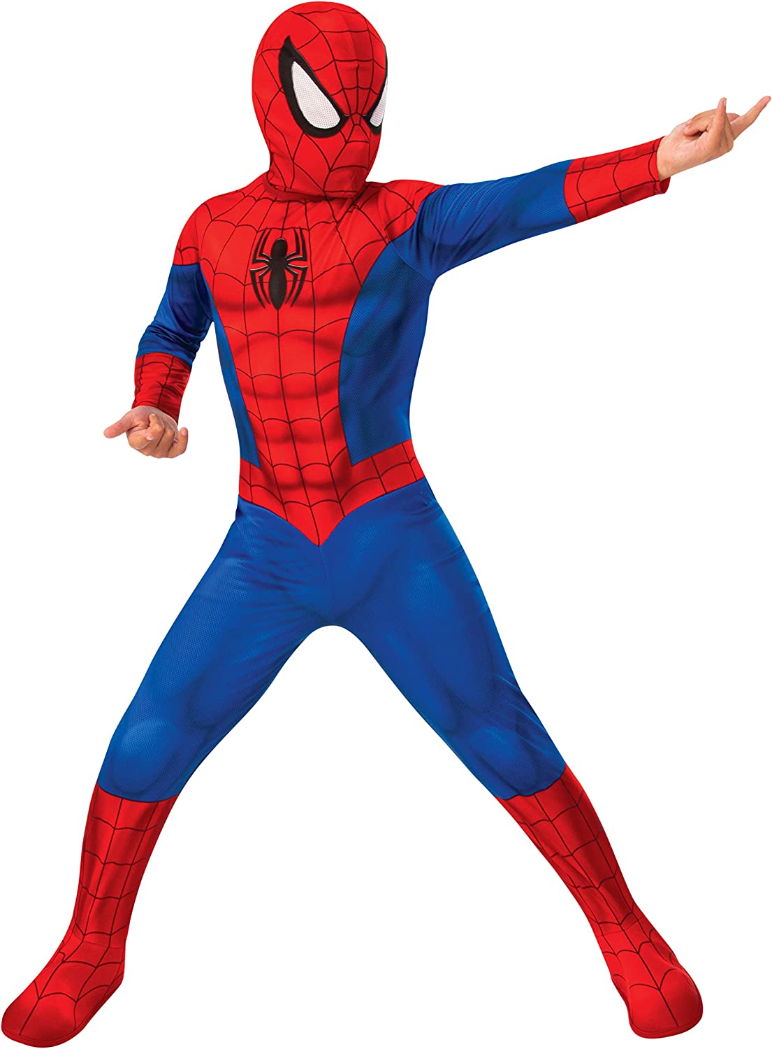 Rubie s Costume Carnevale Spiderman Bambini Rosso Blu L 702072-L