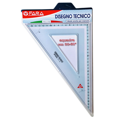 Fara Squadra Disegno Tecnico 30Cm 60 Gradi