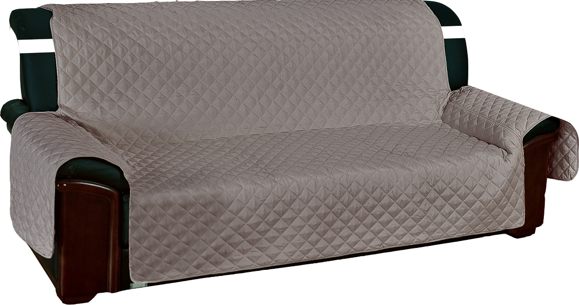 Tex Family Copridivano Elegance Grigio Antimacchia 3 Posti Seduta Cm 175 - 5