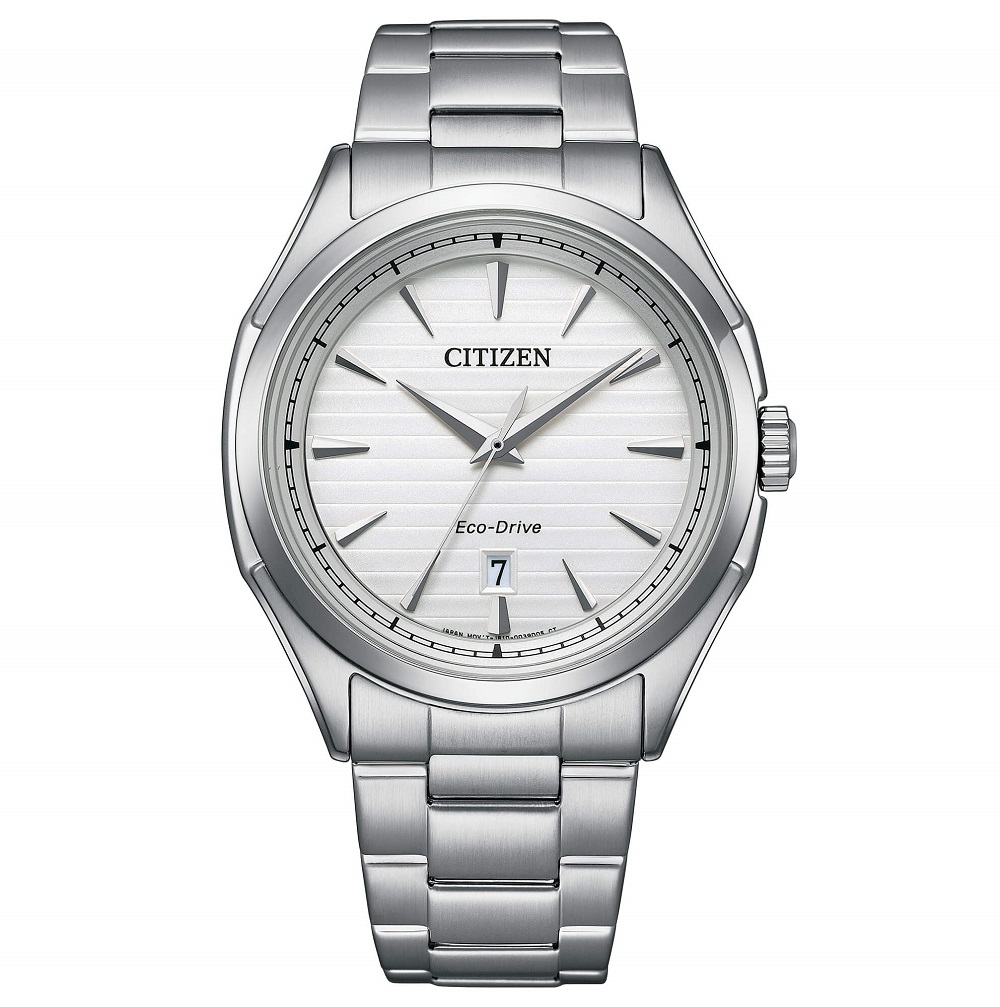 Citizen Classic Modern Orologio Uomo Eco Drive - Quadrante Bianco, Cassa 38mm, Bracciale Acciaio - Metropolitan BM7620-83A
