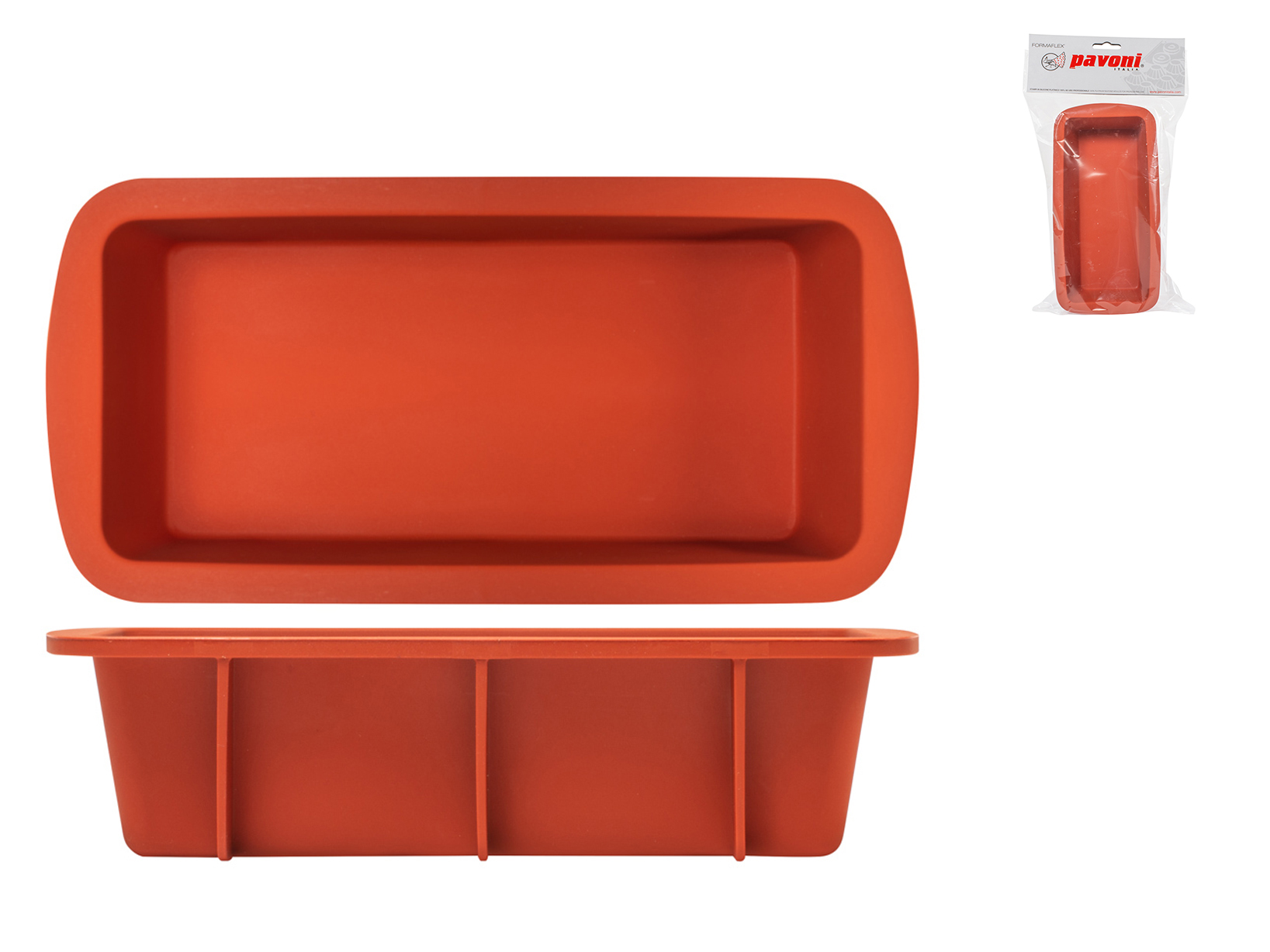 Stampo Plumcake In Silicone Con Rinforzo Metallo, Antiaderente, 9.5x5 Pollici - Per Forno, Microonde, Lavastoviglie