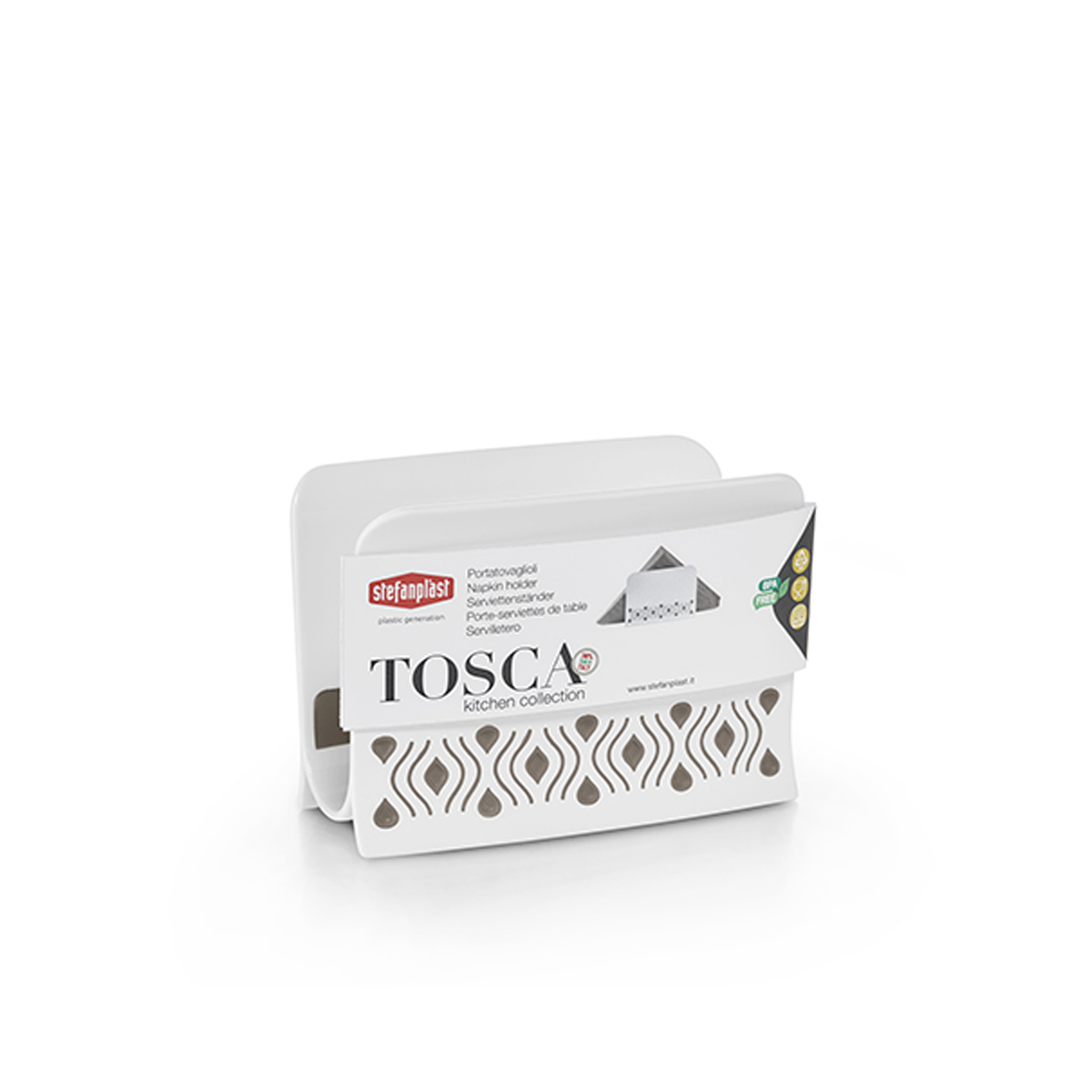 Portatovaglioli Omada Eat Pop Nero | Estendibile In Plastica Rigida | Lavabile In Lavastoviglie | Design Moderno - Foto 8