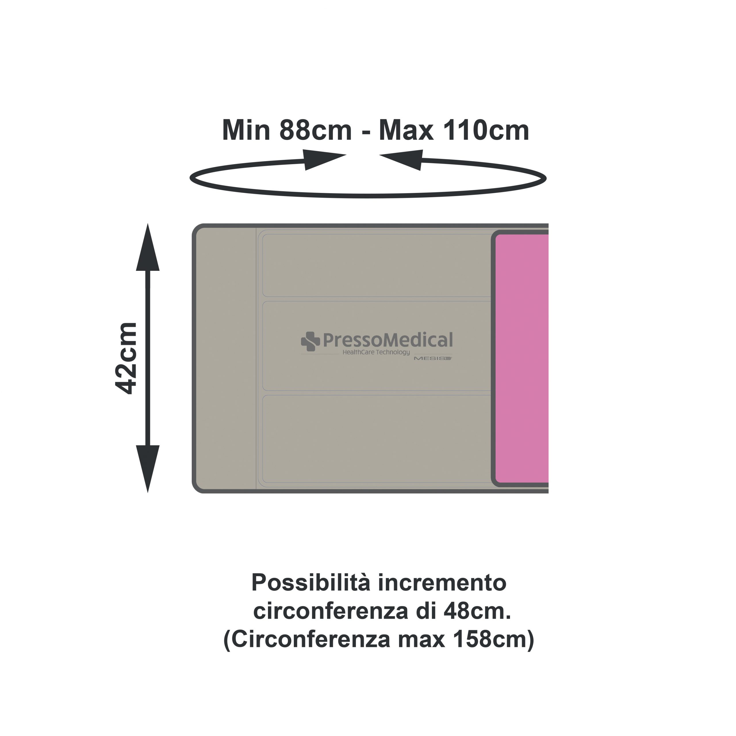 Fascia addominale/glutei senza connettore